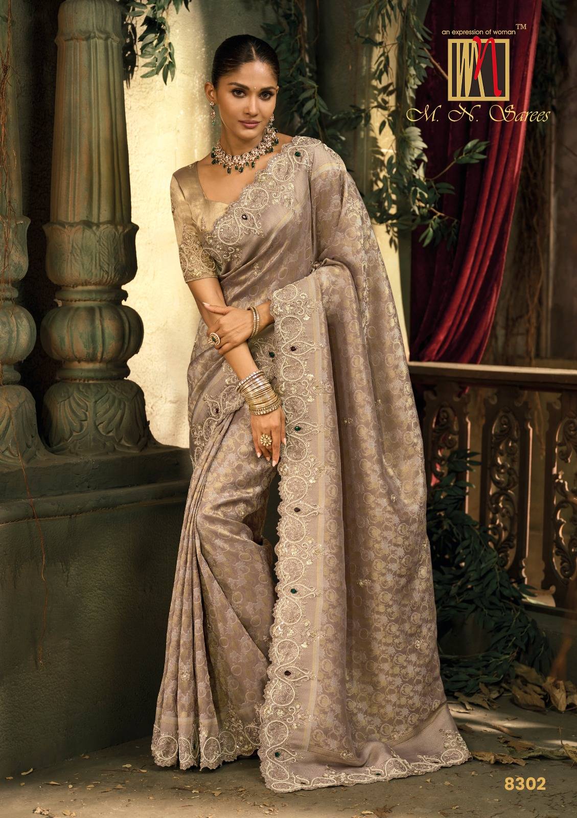 Shahi Poshak Vol-6 By M.N. Sarees 8101 To 8111 Series Indian Traditional Wear Collection Beautiful Stylish Fancy Colorful Party Wear & Occasional Wear Silk Sarees At Wholesale Price